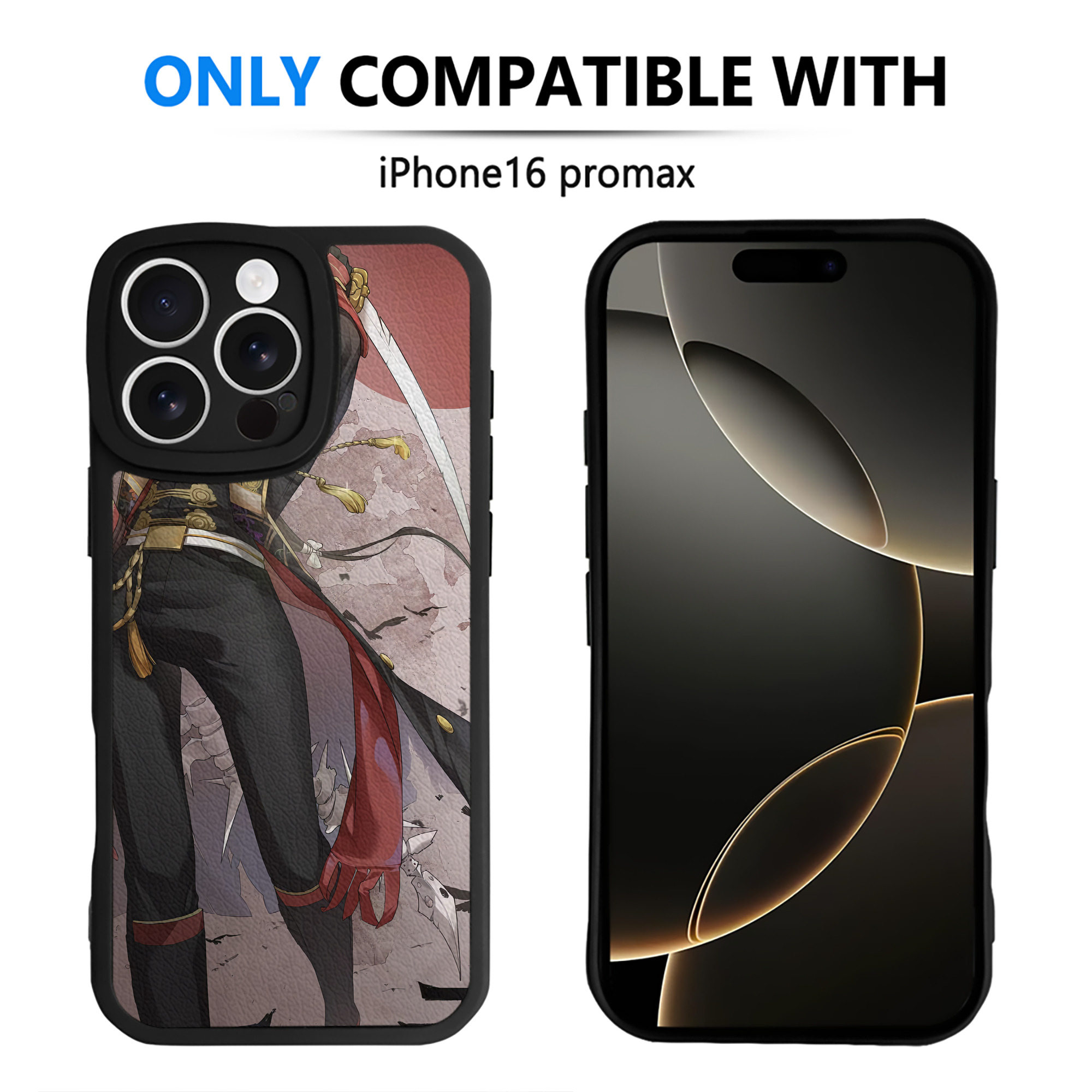 （画像用） 刀剣乱舞 Touken Ranbu 【iPhone 16シリーズ対応】シリコンスマホケース（レザー調） 材質：シリコン